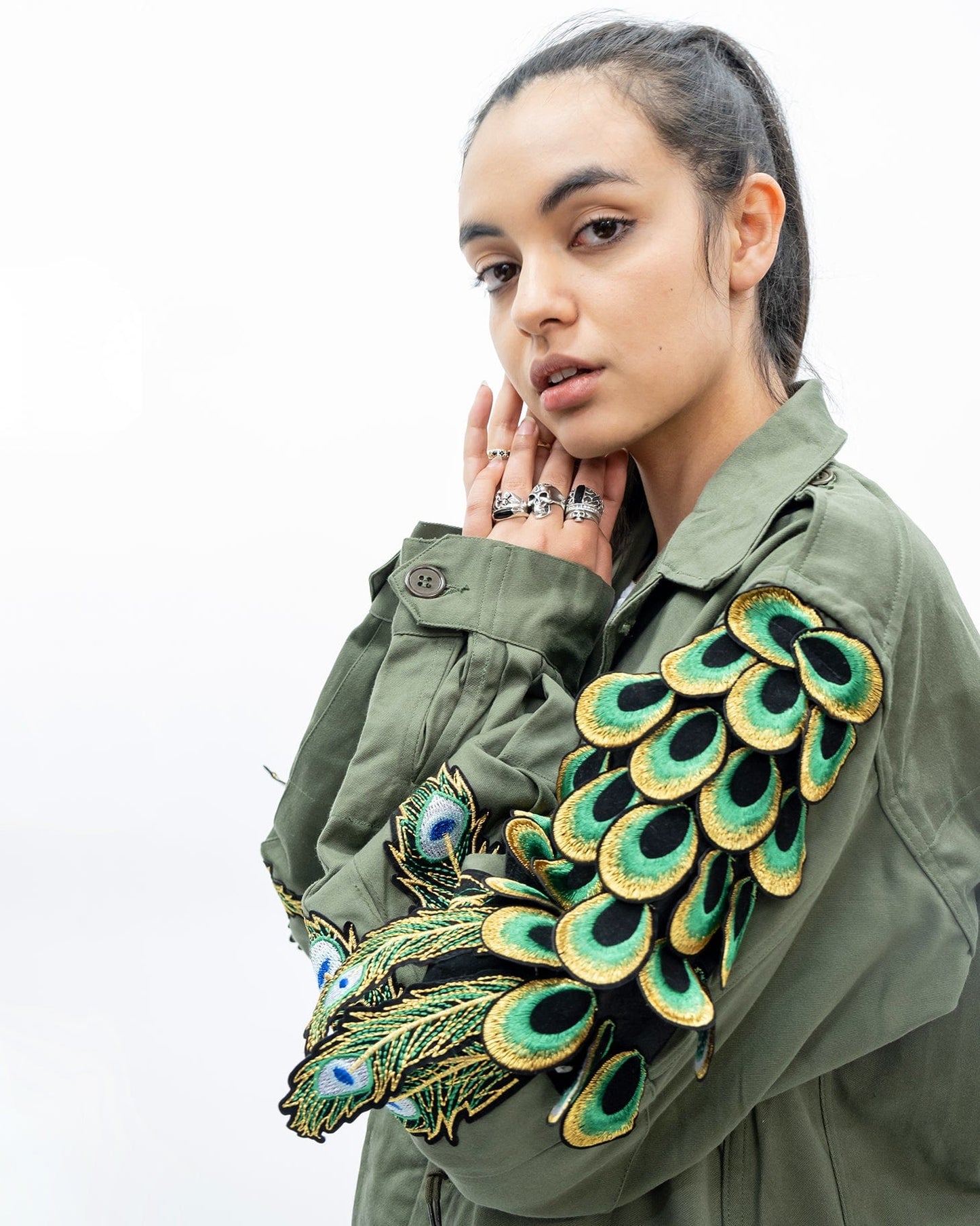 Evergreen - Khaki Peacock Patch F2 Jacket