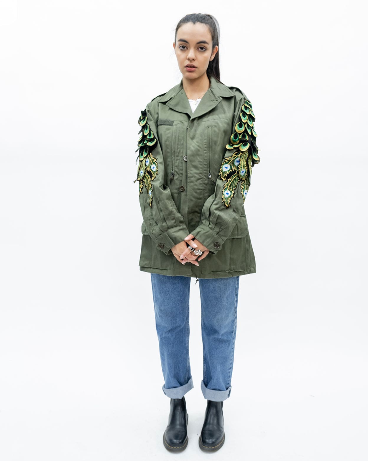 Evergreen - Khaki Peacock Patch F2 Jacket