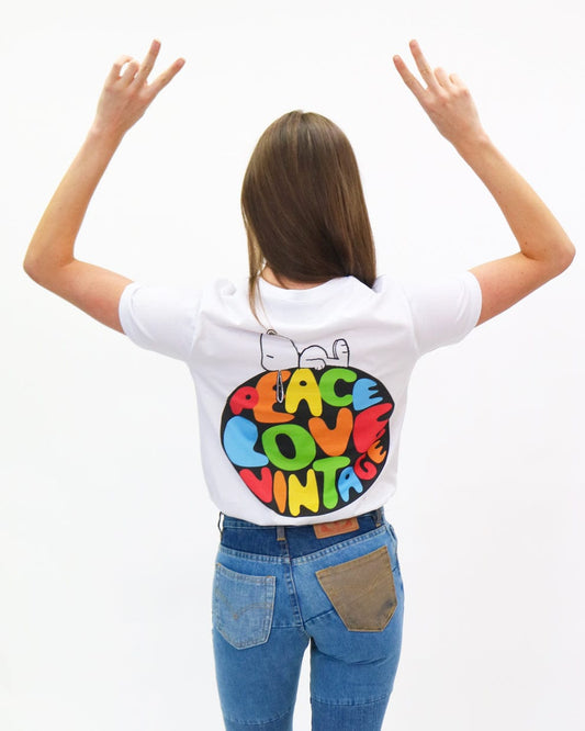 Ragyard X Peanuts Peace Love Vintage T-shirt