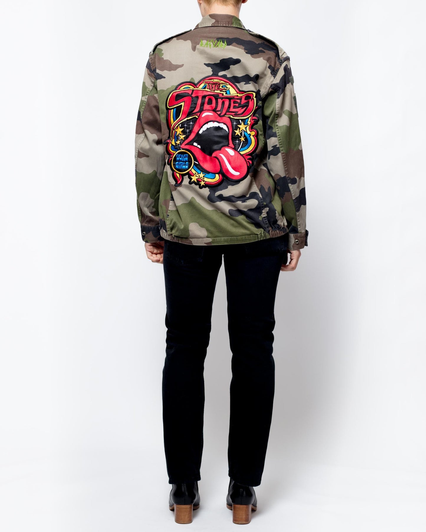 Rework Vintage Stones Camo Military Jacket
