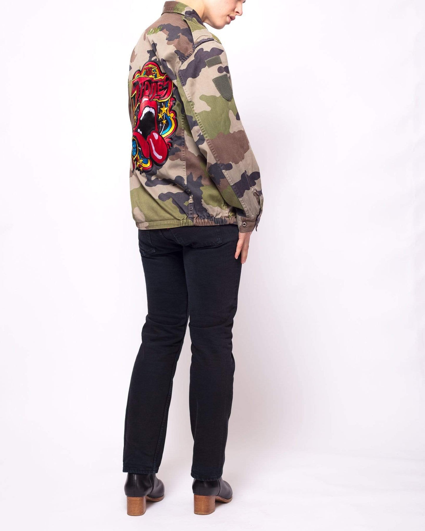 Rework Vintage Stones Camo Military Jacket