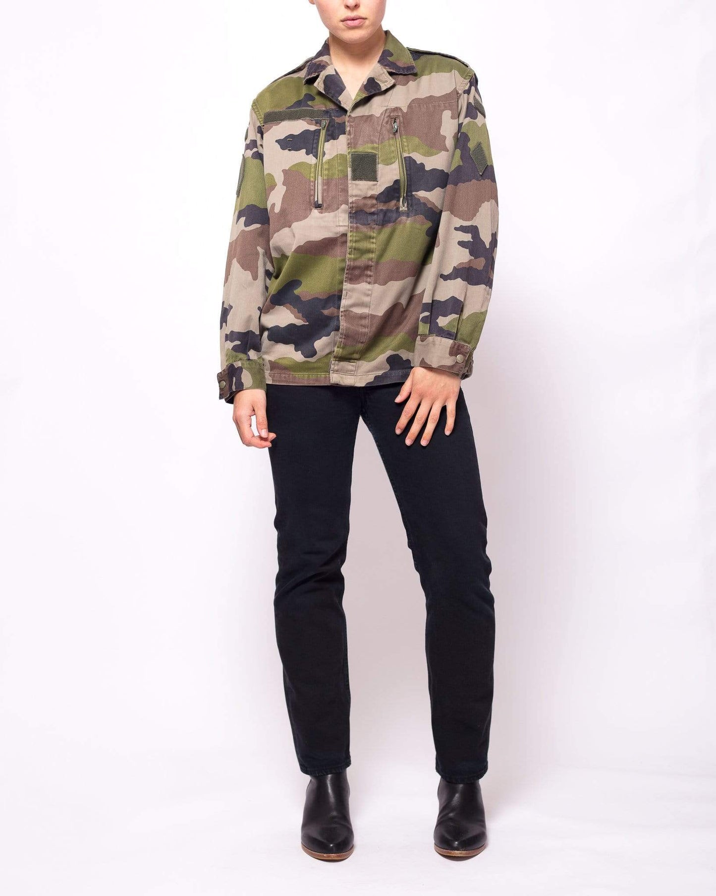 Rework Vintage Stones Camo Military Jacket