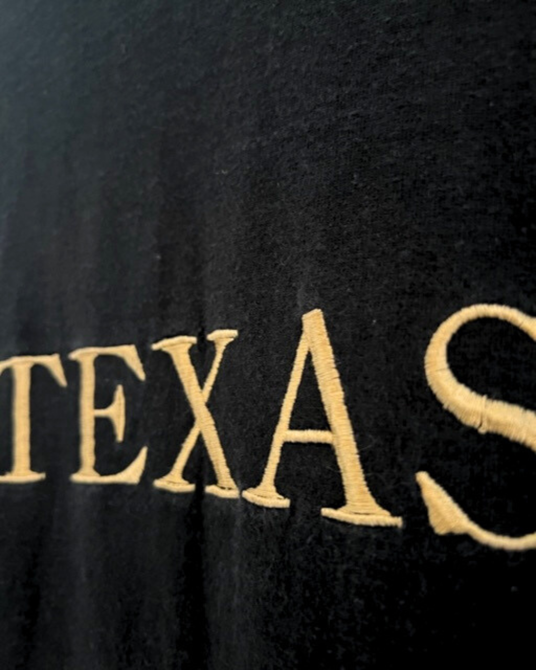 Vintage TEXAS T-shirt with Patchwork band tee back