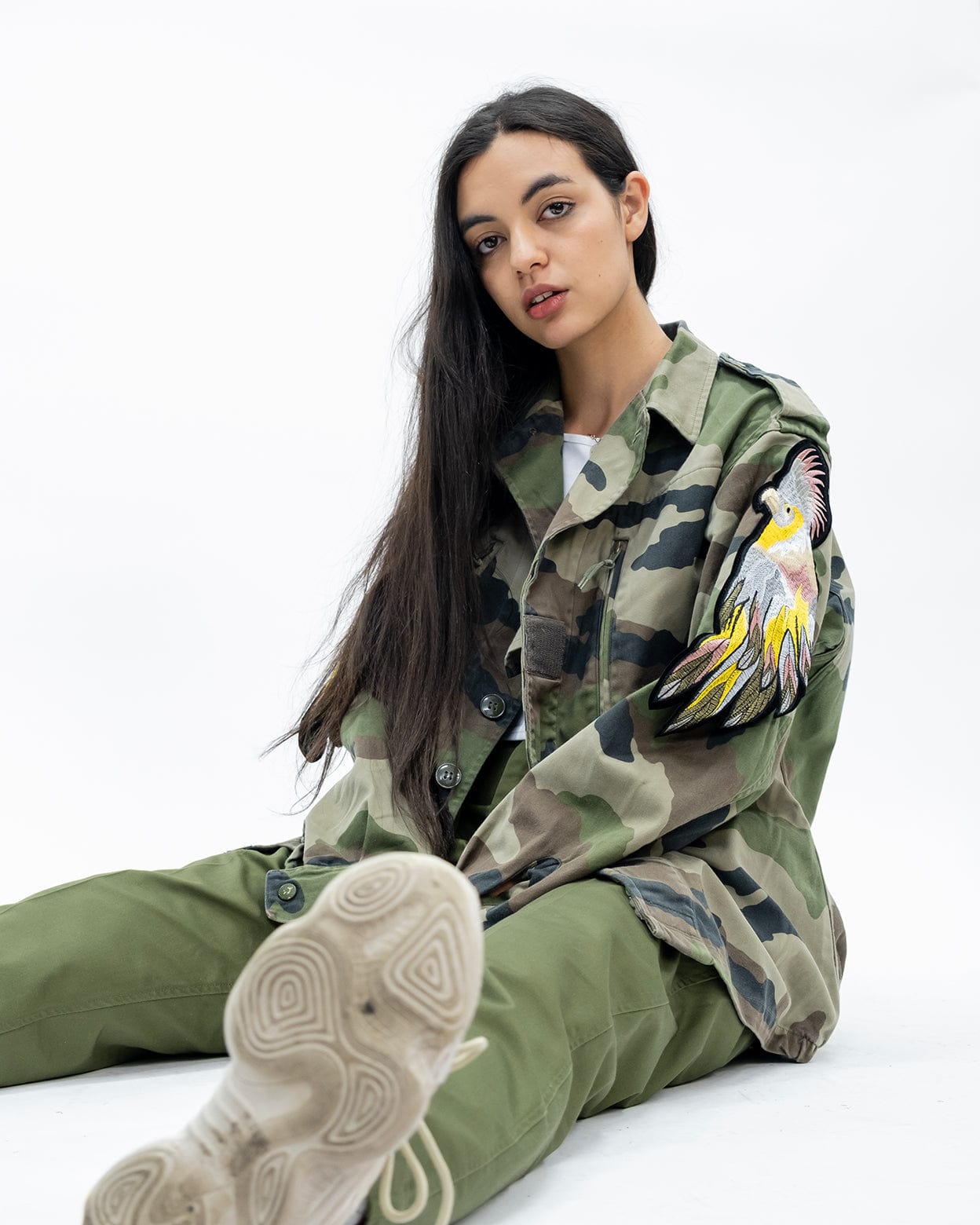 Evergreen - Camo Parrot Patch F2 Jacket