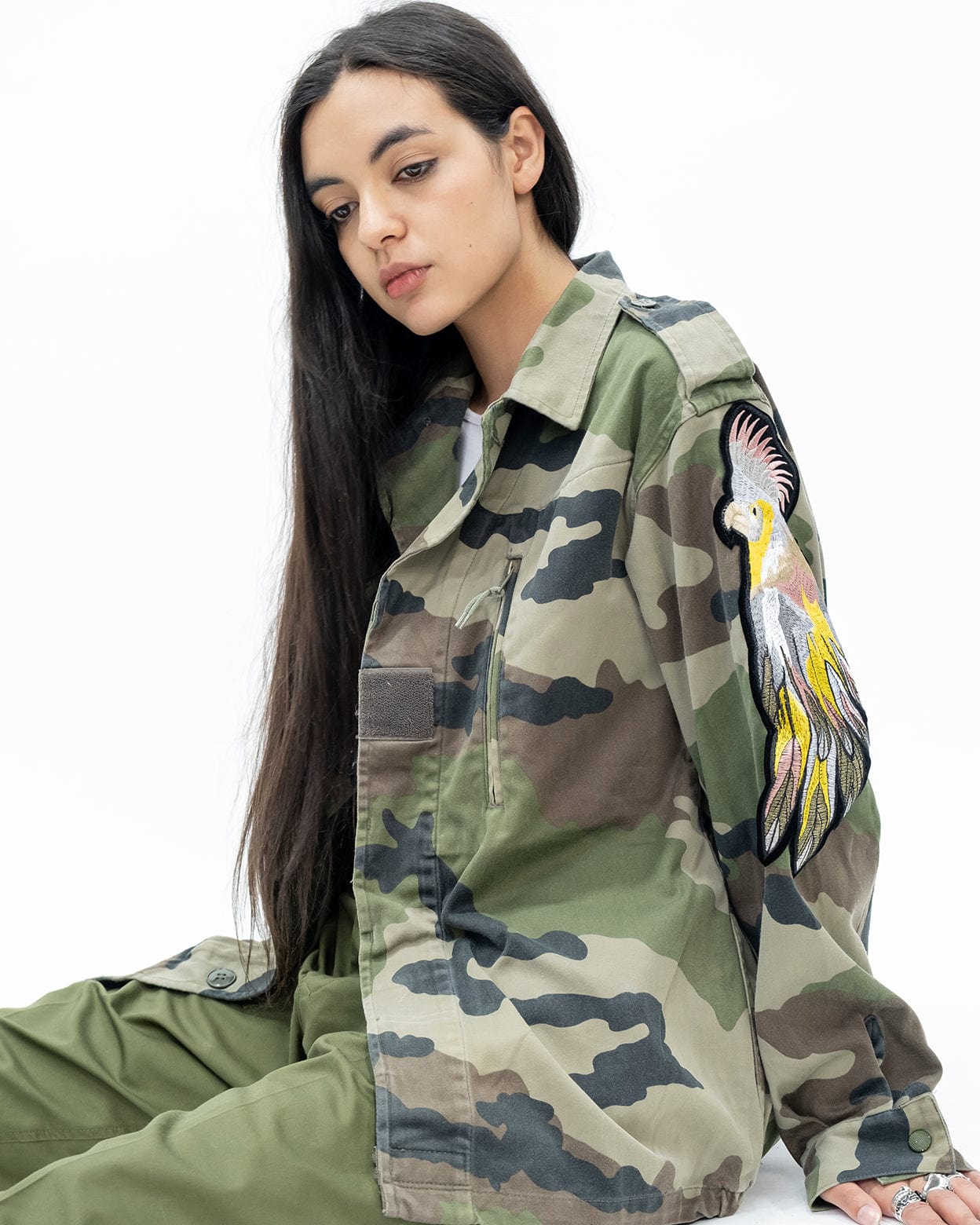 Evergreen - Camo Parrot Patch F2 Jacket