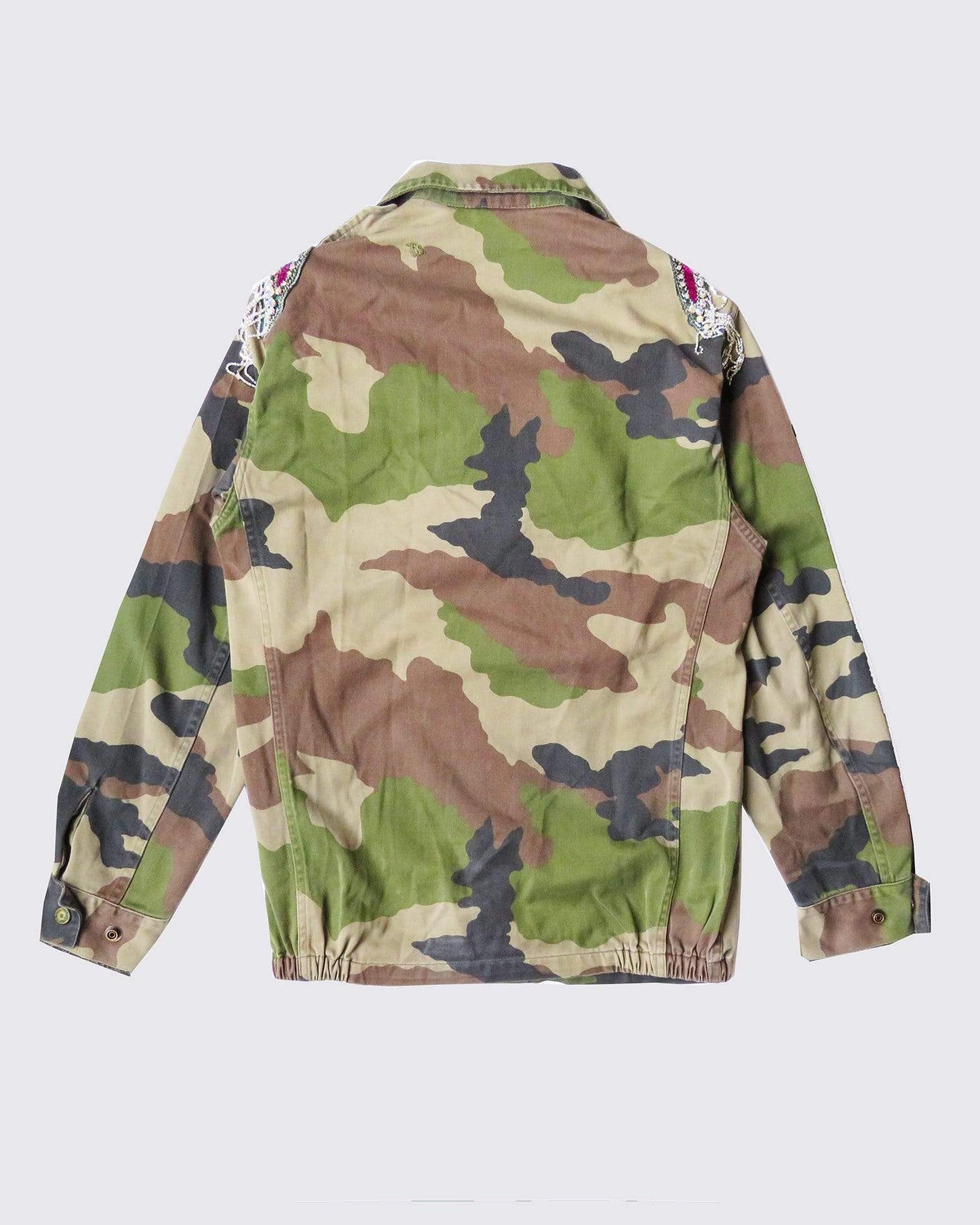 Beaded Shoulder Patch Camo F2 Jacket